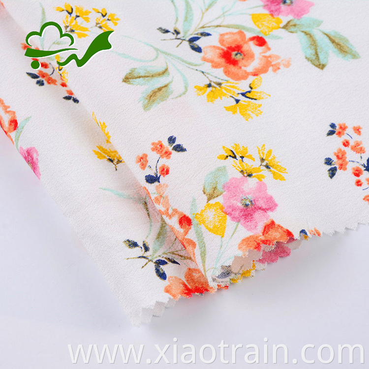 rayon floral fabric for women garment